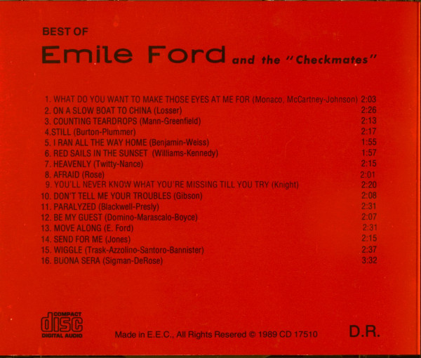 The Best Of Emile Ford And The Checkmates (CD)