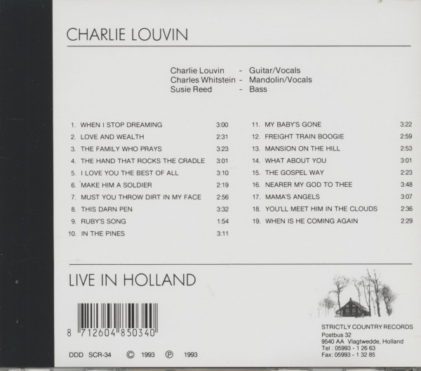 Louvin Brothers' Music Celebration - Live In Holland (CD)