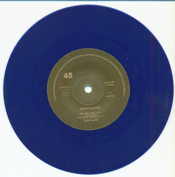 Johnny Hallyday (7inch, EP, 45rpm, PS, SC, Dark Blue Vinyl, Ltd.)
