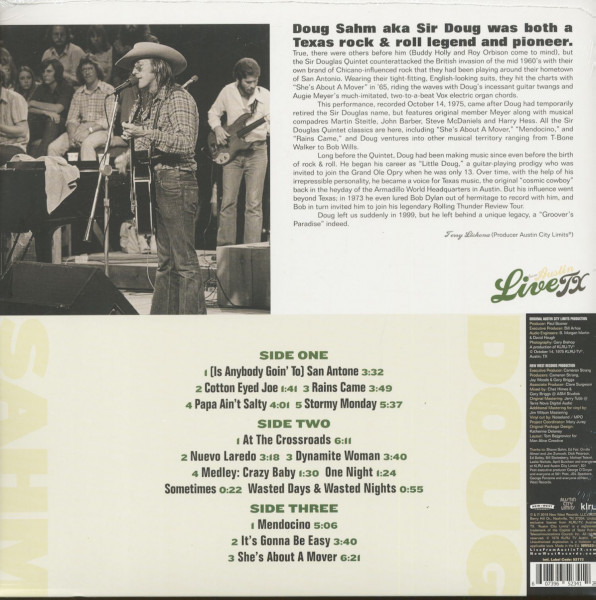 Live From Austin, Tx (2-LP, 180g Vinyl)