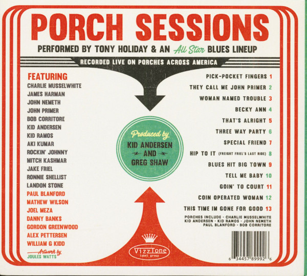 Tony Holiday's Porch Sessions (CD)
