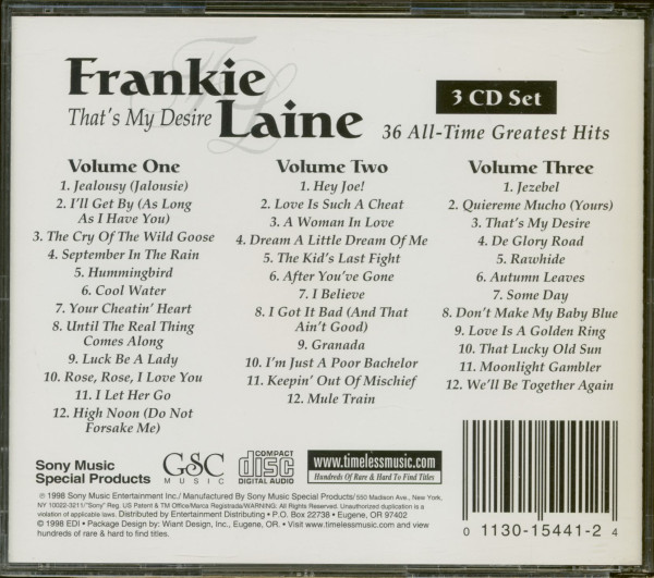 That's My Desire - 36 All-Time Greatest Hits (3-CD)