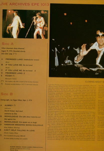 Kickin' Back ! The 1974 Hilton Dress Rehearsal (LP)