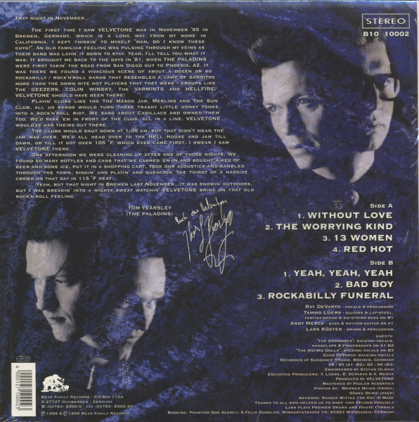 Velvetone (LP, 10inch)