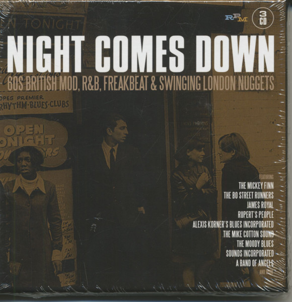 Night Comes Down - 60's British Mod, R&B, Freakbeat & Swinging London Nuggets (3-CD-Box)
