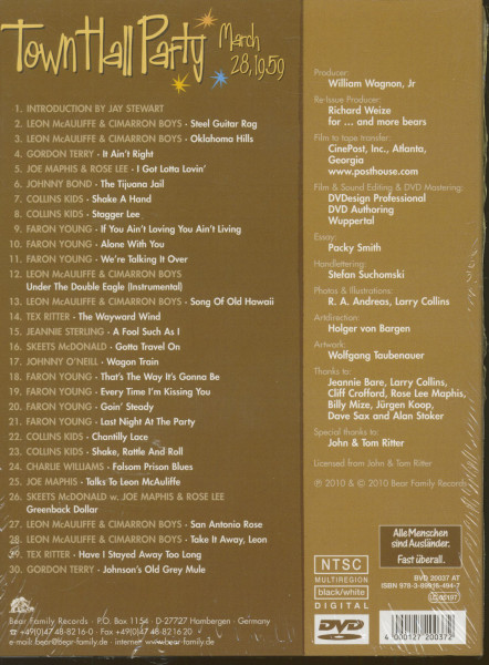 Town Hall Party March, 28. 1959 DVD (0)
