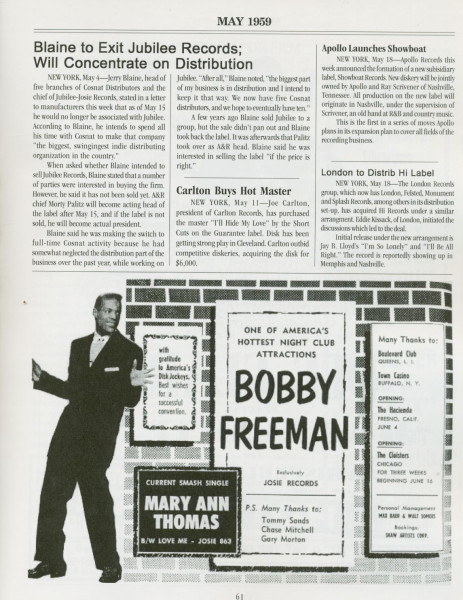 First Pressings - The History of Rhythm & Blues Vol.9: 1959