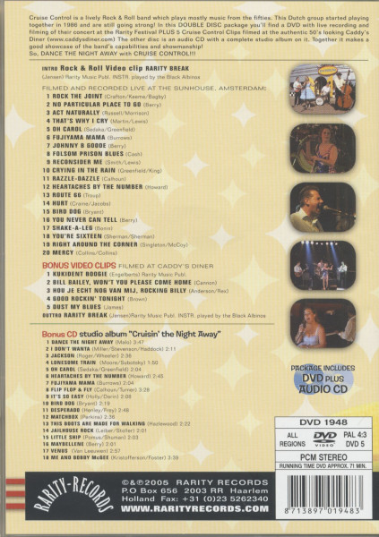 Live At The Sunhouse - Cruise Control - Cruisin' The Night Away (DVD + CD)