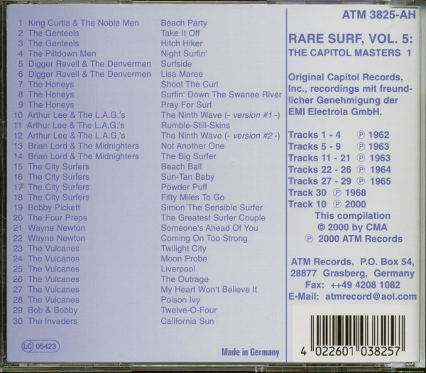 Rare Surf Vol.5 - The Capitol Masters 1 (CD)