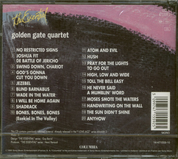 The Essential Golden Gate Quartet (CD)