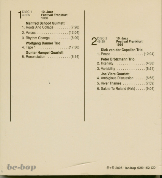 Free At The German Jazz Festival 1966 (2-CD)