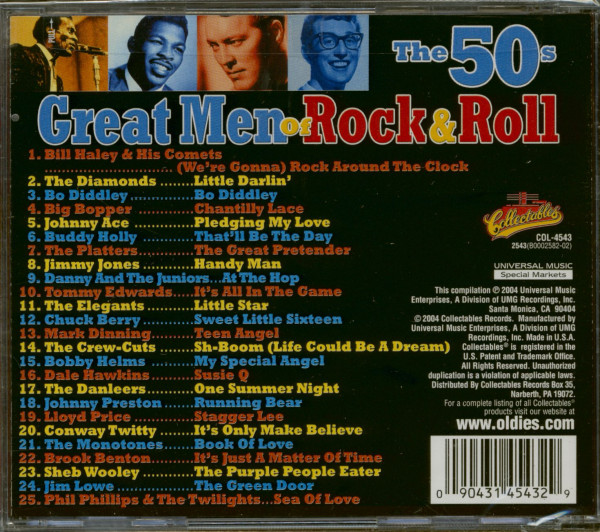 Great Men Of Rock & Roll - The 50s (CD)