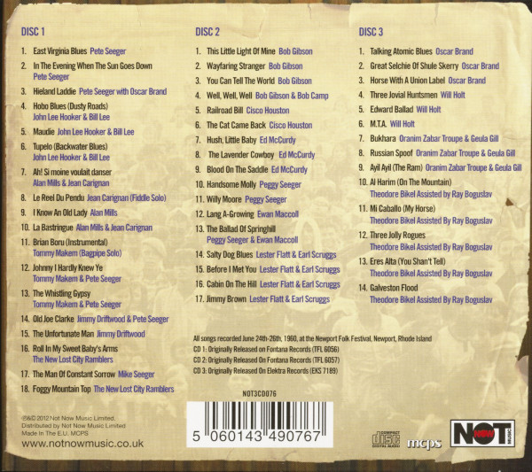 The Newport Folk Festival 1960 (3-CD)