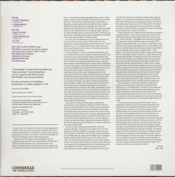 At Last! Miles Davis & The Lighthouse All-Stars (LP, 180g Vinyl)