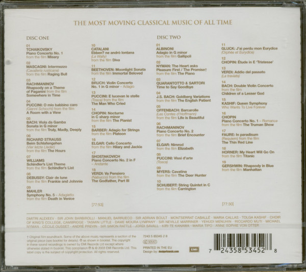 Classical Heartbreakers - The Most Moving Classical Music Of All Time (2-CD)
