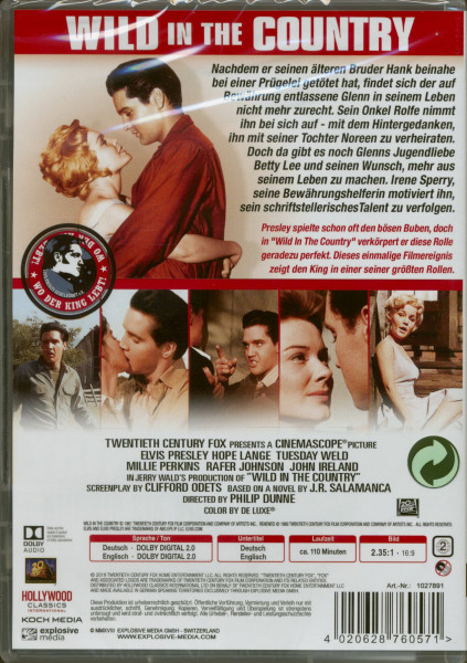 Wild In The Country - Lied des Rebellen (DVD)