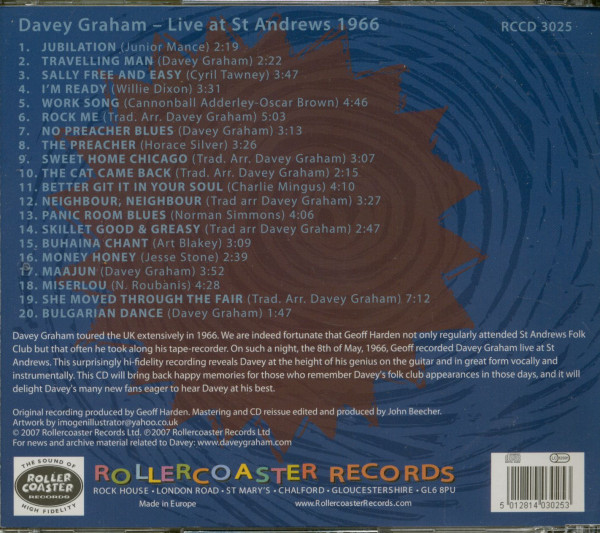 Live At St. Andrews 1966 (CD)