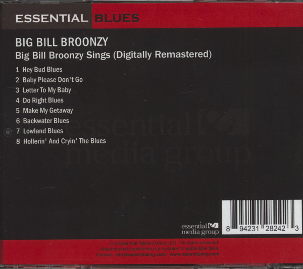 Big Bill Broonzy Sings (CD)