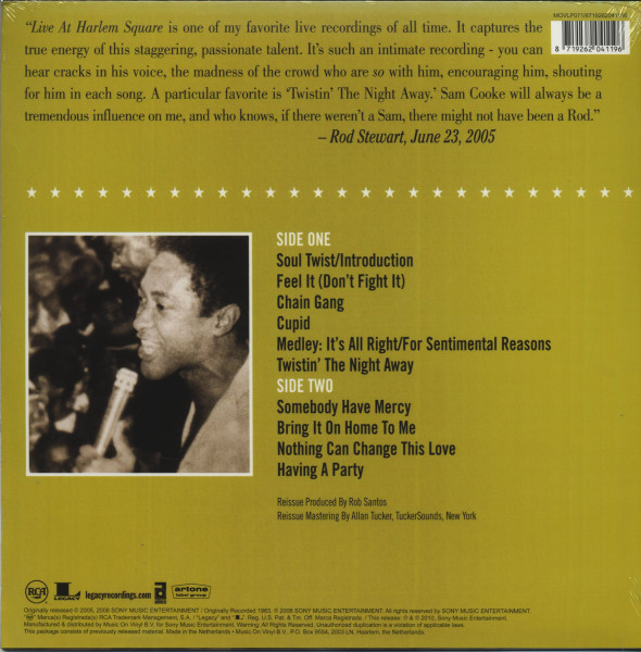 Sam Cooke Live At The Harlem Square Club - One Night Stand! (LP)