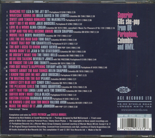 Marylebone Beat Girls 1964-1967 (CD)