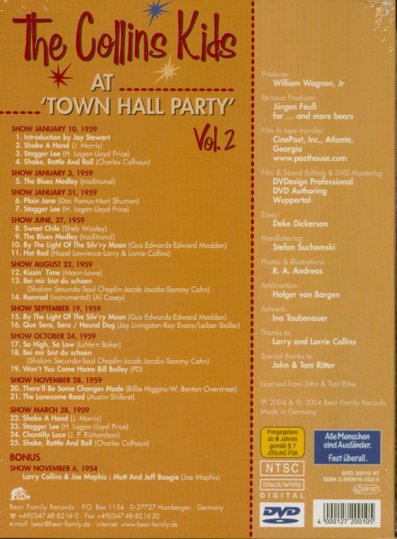 The Collins Kids - At Town Hall Party Vol.2 (DVD)