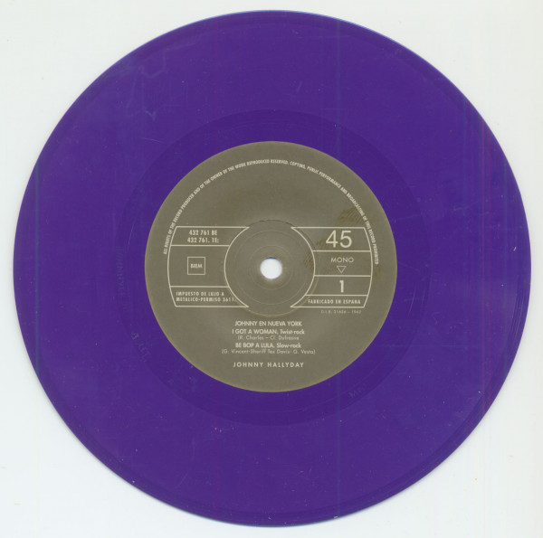 Johnny En Nueva York (7inch, EP, 45rpm, PS, SC, Purple Vinyl, Ltd.)