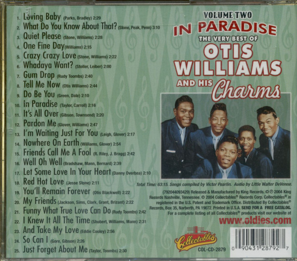 The Very Best of Otis Williams and His Charms - In Paradise, Vol.2 (CD)