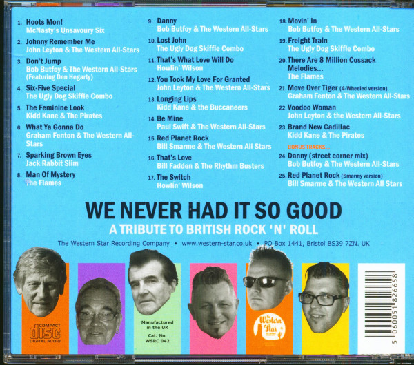 We Never Had It So Good - A Tribute To British Rock'n'Roll (CD)