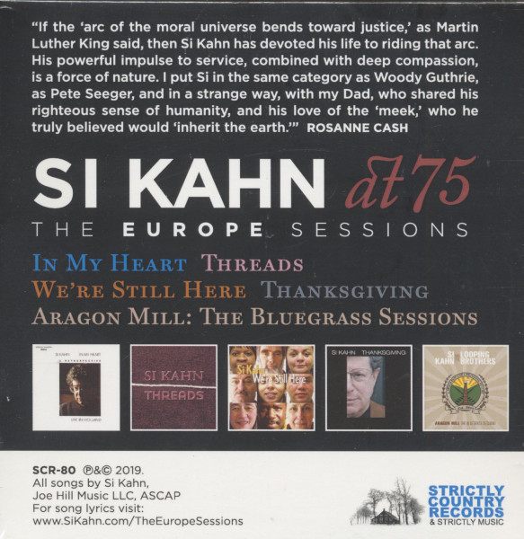 Si Kahn at 75 - The Europe Sessions (5-CD)