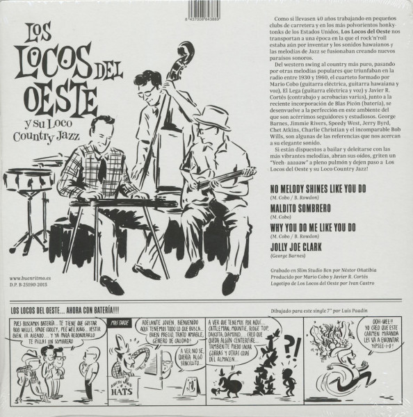 Los Locos Del Este Y Sus Loco Country Jazz (7inch, 45rpm, EP)