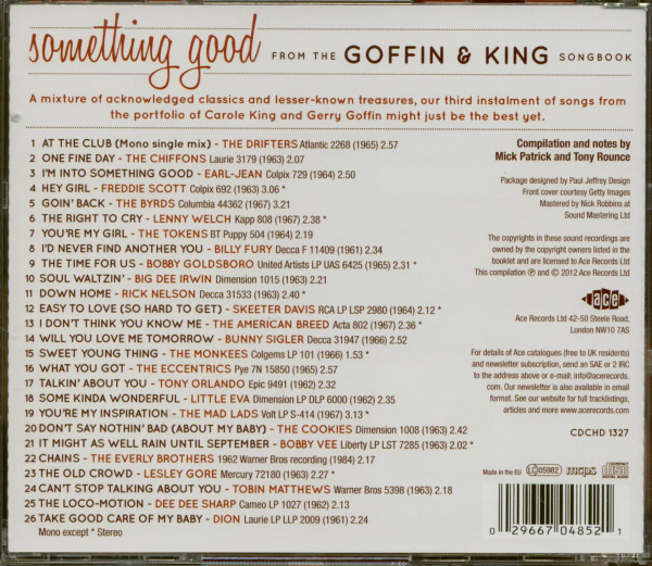 Something Good - From The Goffin & King Songbook (CD)
