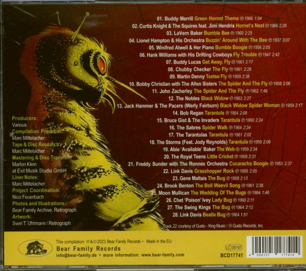 Beware! Insects and Spiders! 28 Buzzin' Blasters From The Vaults Of Horror (CD)