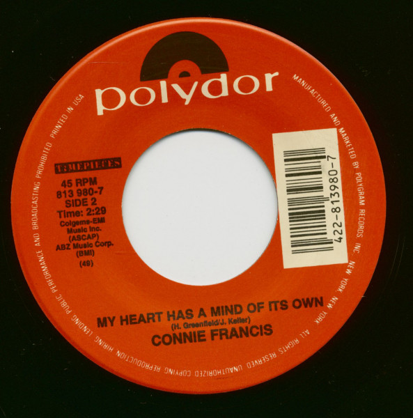 Where The Boys Are - My Heart Has A Mind Of Its Own (7inch, 45rpm, BC)