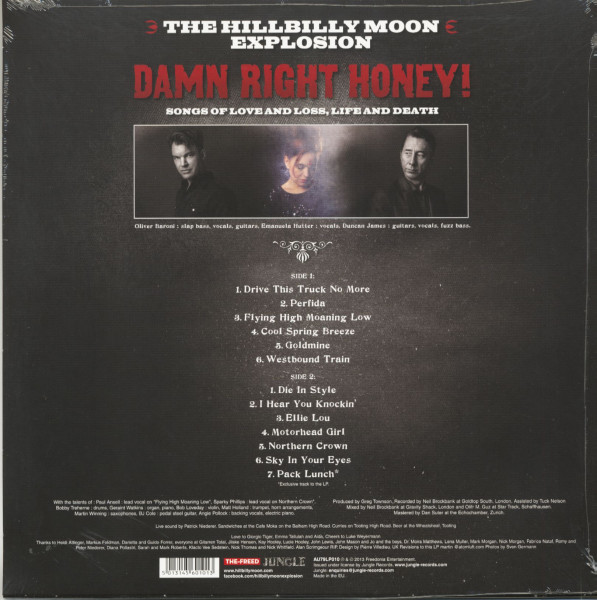 Hillbilly Moon Explosion Damn Right Honey! Songs Of Love And Loss, Life And Death! (2013)