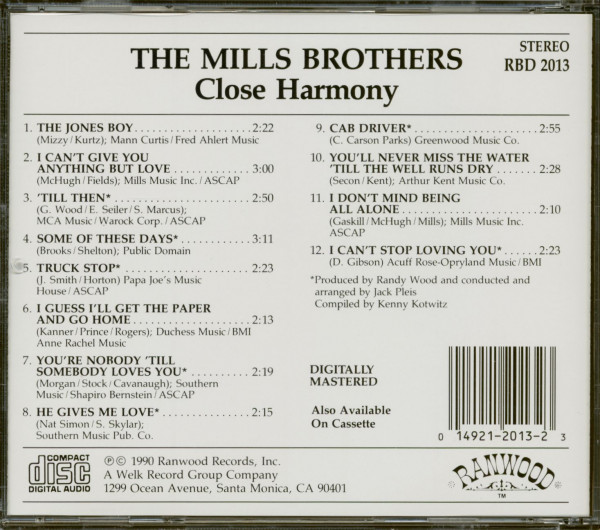 Close Harmony (CD)