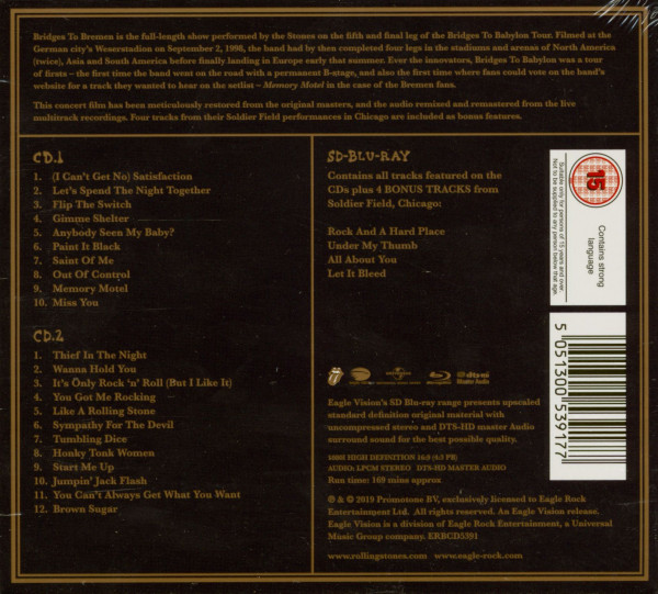 Bridges To Bremen (2-CD & SD Blu-Ray)