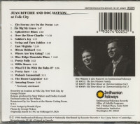 Aperçu: Jean Ritchie And Doc Watson At Folk City (CD) Aperçu: Jean Ritchie And Doc Watson At Folk City (CD)