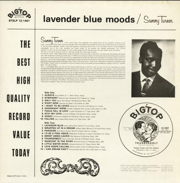 Lavender Blue Moods (LP)
