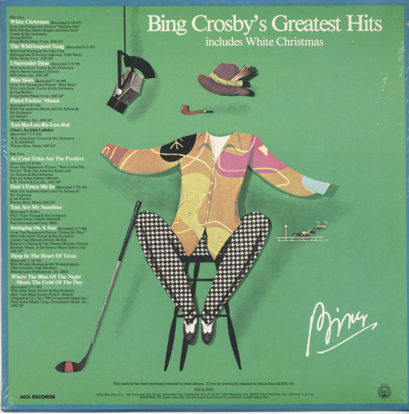 Bing Crosby's Greatest Hits (LP)