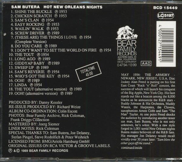 Hot New Orleans Nights (CD)