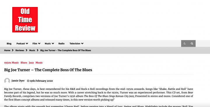 Press-Archive-Big-Joe-Turner-The-Complete-Boss-Of-The-Blues-2-CD-Recordreview