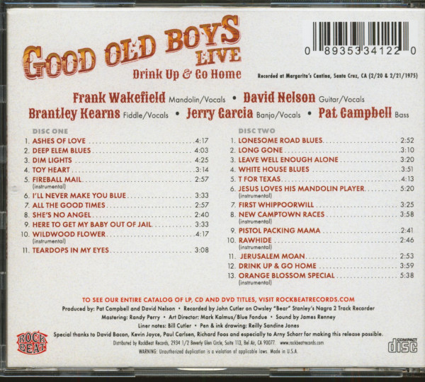 Drink Up & Go Home (2-CD)
