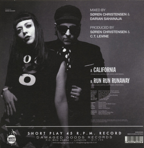 California - Run Run Away (7inch, colored Vinyl, 45rpm)