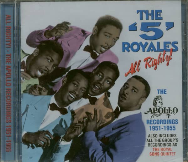 All Righty ! - The Apollo Recordings 1951-55 (CD) All Righty ! - The Apollo Recordings 1951-55 (CD)