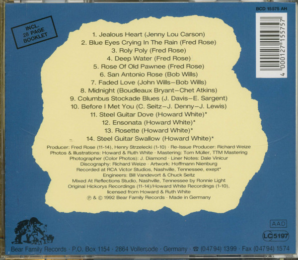 Western Swing & Steel Instrumentals (CD)