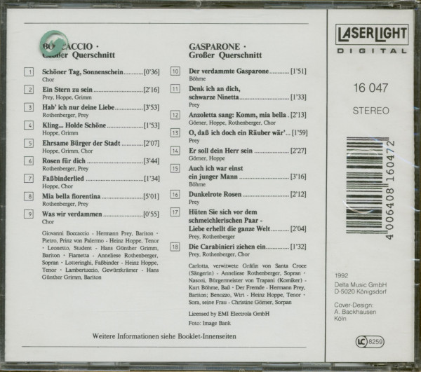Boccaccio - Gasparone (CD)