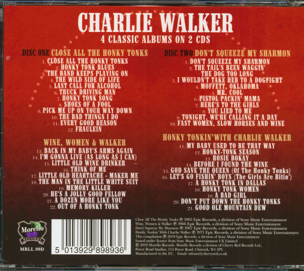 Close All The Honky Tonks - 4 Classic Albums (2-CD)
