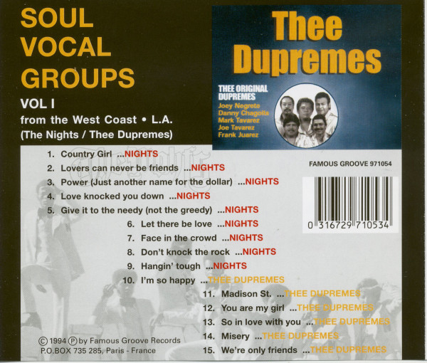 Soul Vocal Groups