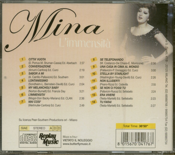L'Immensitá (CD)
