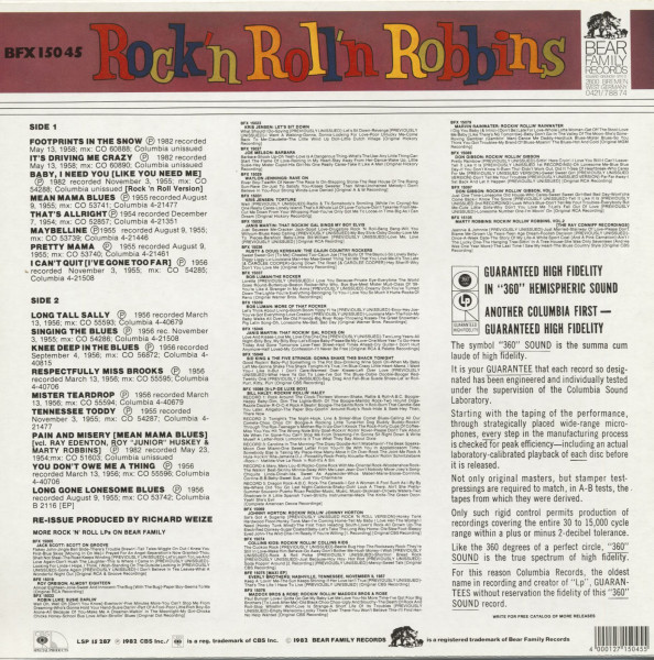 Rock'n Roll'n Robbins - Marty Robbins Sings (LP)
